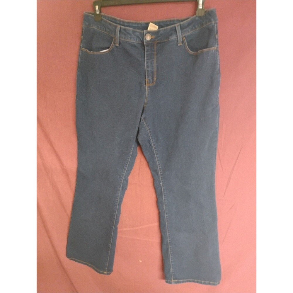 Faded Glory Womens Size 20W Dark Wash Stretch Denim Jeans RN#57116 j17 Boot Cut